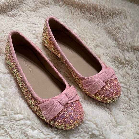 Elephantito Pink Sparkle Flats - Picture 1 of 7
